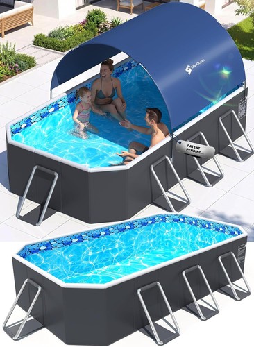 Foldable pool canopy non - foldable,