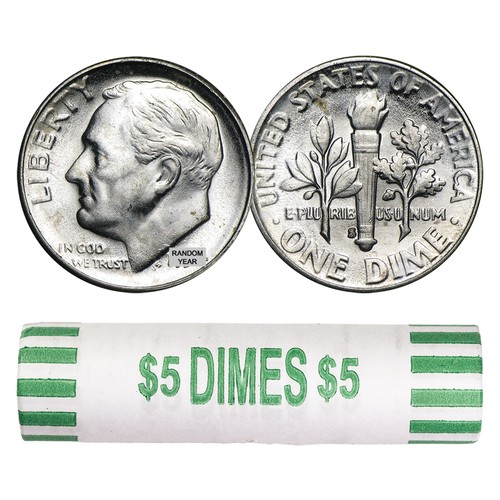 Silver roosevelt dimes - 90%,