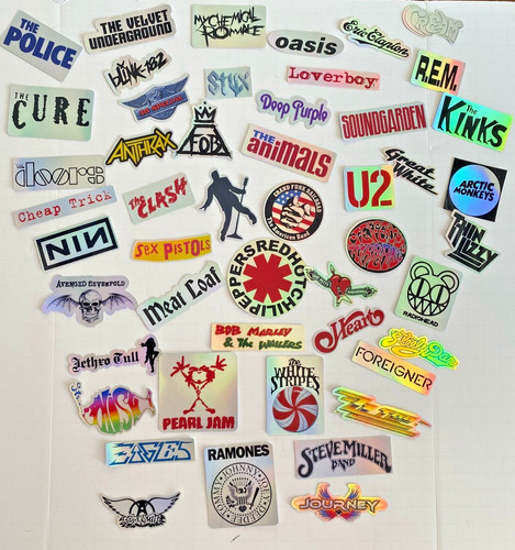 Classic rock stickers 60s - 50,