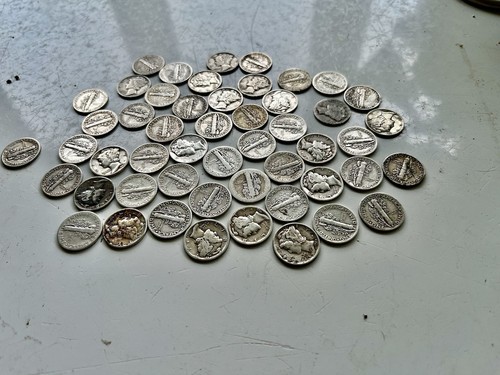 Mercury dime roll 50 - mercury, of