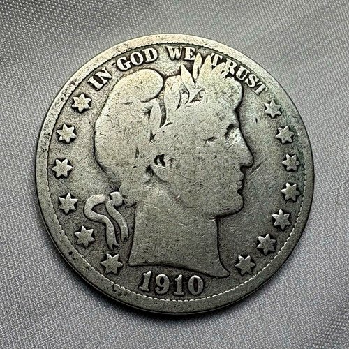 1910 barber half dollar - 1910,