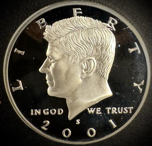 2001 gem proof kennedy half - proof,