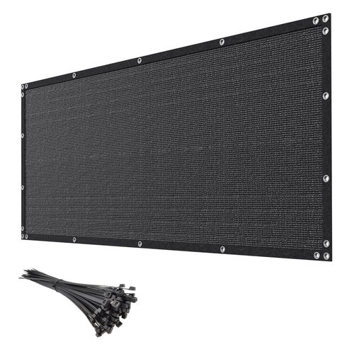 5ft 50ft black privacy - 5ft,