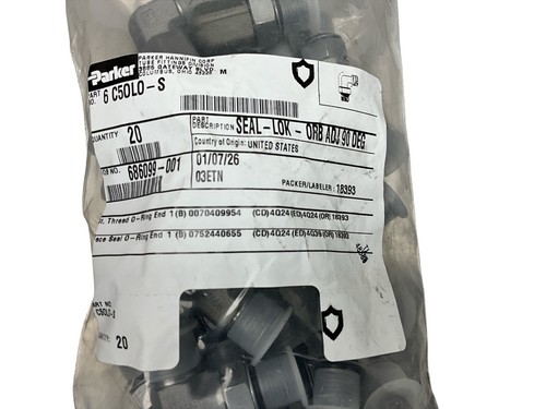 Parker c50l0 seal lok - c50l0-s, 90°