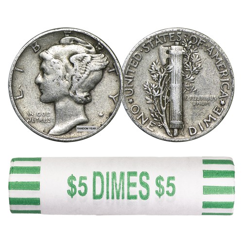 Silver mercury dime - 90%, coin