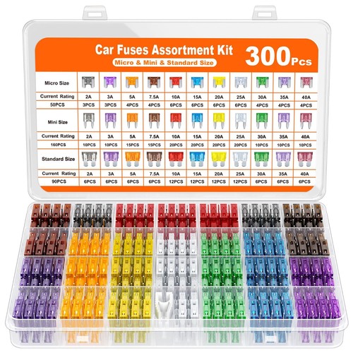 300pcs car fuse assortment - 300pcs,