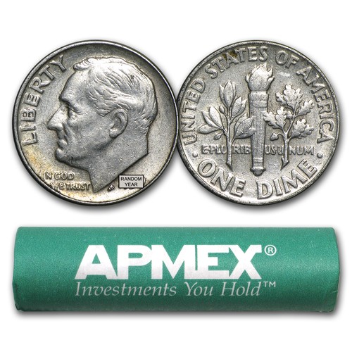 Silver roosevelt dimes - 90%,