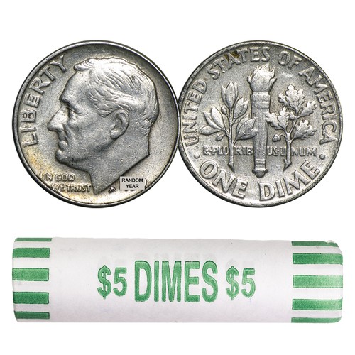 Silver roosevelt dimes - 90%,